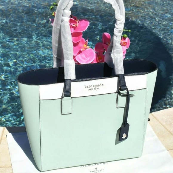 Kate Spade Cameron Colorblock Laptop Spring large - Picture 9 of 10